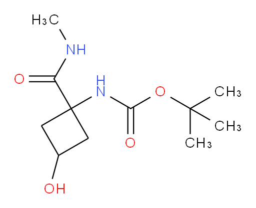 tert-butyl N-[3-hydroxy-1-(methylcarbamoyl)cyclobutyl]carbamate