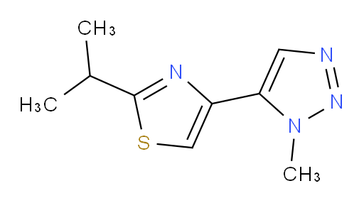 1-methyl-5-[2-(propan-2-yl)-1,3-thiazol-4-yl]-1H-1,2,3-triazole