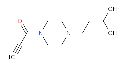 1-[4-(3-methylbutyl)piperazin-1-yl]prop-2-yn-1-one