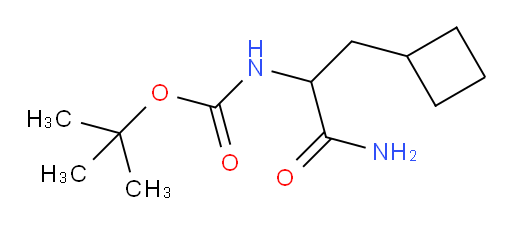 tert-butyl N-(1-carbamoyl-2-cyclobutylethyl)carbamate