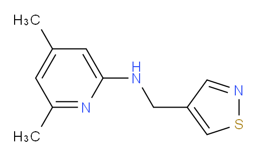 4,6-dimethyl-N-[(1,2-thiazol-4-yl)methyl]pyridin-2-amine