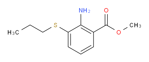 methyl 2-amino-3-(propylthio)benzoate