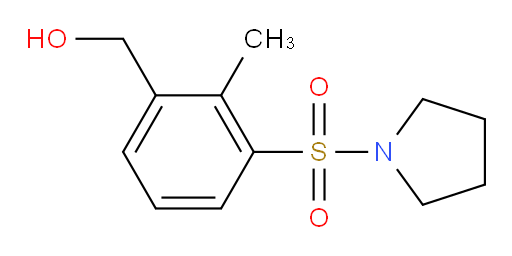(2-methyl-3-(pyrrolidin-1-ylsulfonyl)phenyl)methanol