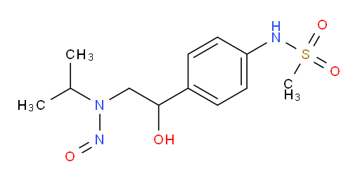 N-(4-(1-hydroxy-2-(isopropyl(nitroso)amino)ethyl)phenyl)methanesulfonamide