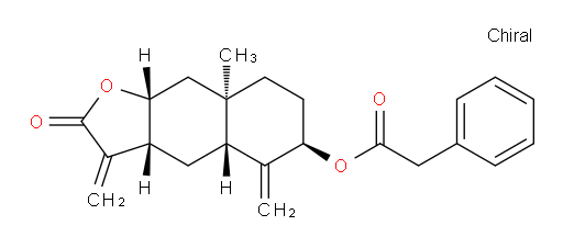 (3aR,4aR,6R,8aR,9aR)-8a-methyl-3,5-dimethylene-2-oxododecahydronaphtho[2,3-b]furan-6-yl 2-phenylacetate