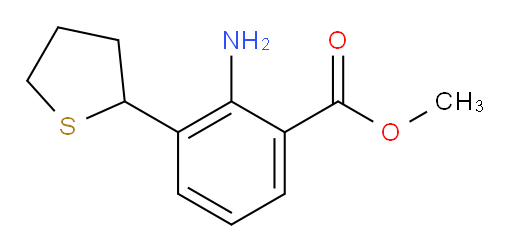 methyl 2-amino-3-(tetrahydrothiophen-2-yl)benzoate