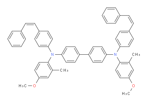 N4,N4'-bis(4-methoxy-2-methylphenyl)-N4,N4'-bis(4-((Z)-styryl)phenyl)-[1,1'-biphenyl]-4,4'-diamine