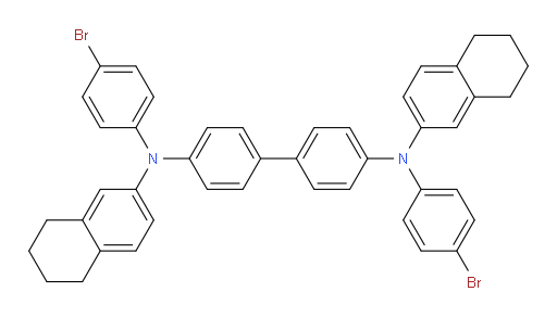 N4,N4'-bis(4-bromophenyl)-N4,N4'-bis(5,6,7,8-tetrahydronaphthalen-2-yl)-[1,1'-biphenyl]-4,4'-diamine