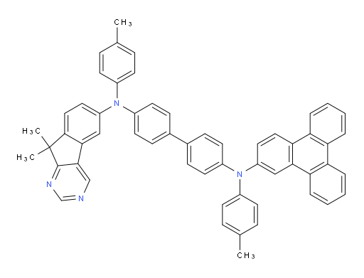N4-(9,9-dimethyl-9H-indeno[2,1-d]pyrimidin-6-yl)-N4,N4'-di-p-tolyl-N4'-(triphenylen-2-yl)-[1,1'-biphenyl]-4,4'-diamine