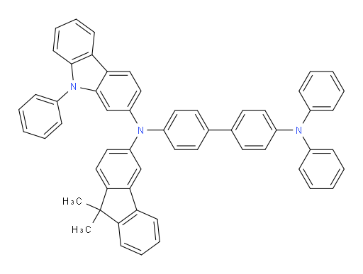 N4-(9,9-dimethyl-9H-fluoren-3-yl)-N4',N4'-diphenyl-N4-(9-phenyl-9H-carbazol-2-yl)-[1,1'-biphenyl]-4,4'-diamine