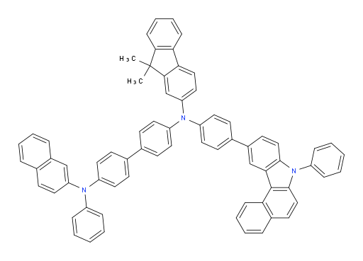 N4-(9,9-dimethyl-9H-fluoren-2-yl)-N4'-(naphthalen-2-yl)-N4'-phenyl-N4-(4-(7-phenyl-7H-benzo[c]carbazol-10-yl)phenyl)-[1,1'-biphenyl]-4,4'-diamine