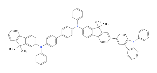 N4-(9,9-dimethyl-7-(9-phenyl-9H-carbazol-3-yl)-9H-fluoren-2-yl)-N4'-(9,9-dimethyl-9H-fluoren-2-yl)-N4,N4'-diphenyl-[1,1'-biphenyl]-4,4'-diamine