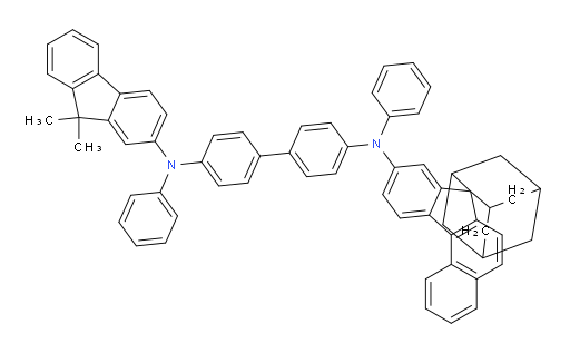 N4-(9,9-dimethyl-9H-fluoren-2-yl)-N4,N4'-diphenyl-N4'-(spiro[adamantane-2,7'-benzo[c]fluoren]-9'-yl)-[1,1'-biphenyl]-4,4'-diamine