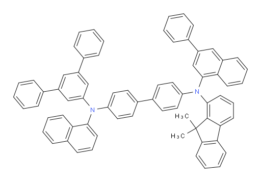 N4-([1,1':3',1''-terphenyl]-5'-yl)-N4'-(9,9-dimethyl-9H-fluoren-1-yl)-N4-(naphthalen-1-yl)-N4'-(3-phenylnaphthalen-1-yl)-[1,1'-biphenyl]-4,4'-diamine