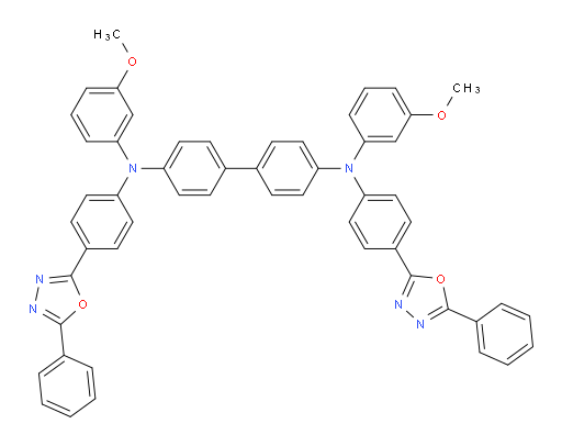 N4,N4'-bis(3-methoxyphenyl)-N4,N4'-bis(4-(5-phenyl-1,3,4-oxadiazol-2-yl)phenyl)-[1,1'-biphenyl]-4,4'-diamine