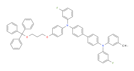 N4,N4'-bis(3-fluorophenyl)-N4-(m-tolyl)-N4'-(4-(3-(trityloxy)propoxy)phenyl)-[1,1'-biphenyl]-4,4'-diamine