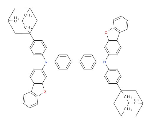 N4,N4'-bis(4-(adamantan-1-yl)phenyl)-N4,N4'-bis(dibenzo[b,d]furan-3-yl)-[1,1'-biphenyl]-4,4'-diamine