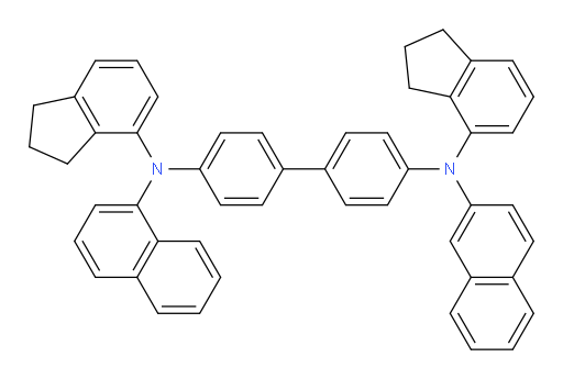 N4,N4'-bis(2,3-dihydro-1H-inden-4-yl)-N4-(naphthalen-1-yl)-N4'-(naphthalen-2-yl)-[1,1'-biphenyl]-4,4'-diamine