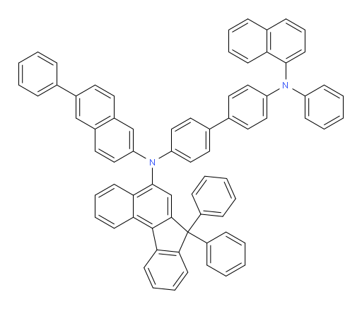 N4-(7,7-diphenyl-7H-benzo[c]fluoren-5-yl)-N4'-(naphthalen-1-yl)-N4'-phenyl-N4-(6-phenylnaphthalen-2-yl)-[1,1'-biphenyl]-4,4'-diamine