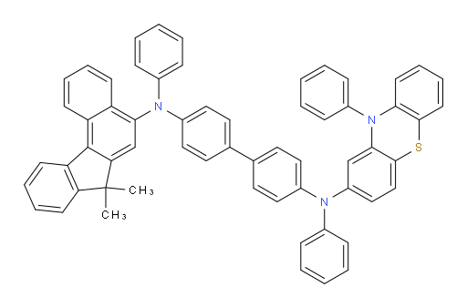 N4-(7,7-dimethyl-7H-benzo[c]fluoren-5-yl)-N4,N4'-diphenyl-N4'-(10-phenyl-10H-phenothiazin-2-yl)-[1,1'-biphenyl]-4,4'-diamine