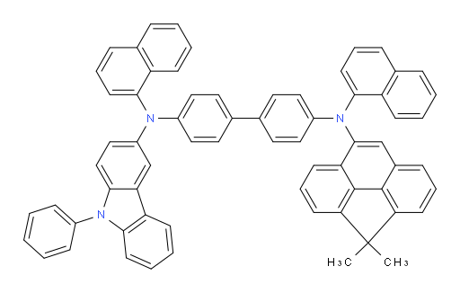 N4-(4,4-dimethyl-4H-cyclopenta[def]phenanthren-8-yl)-N4,N4'-di(naphthalen-1-yl)-N4'-(9-phenyl-9H-carbazol-3-yl)-[1,1'-biphenyl]-4,4'-diamine