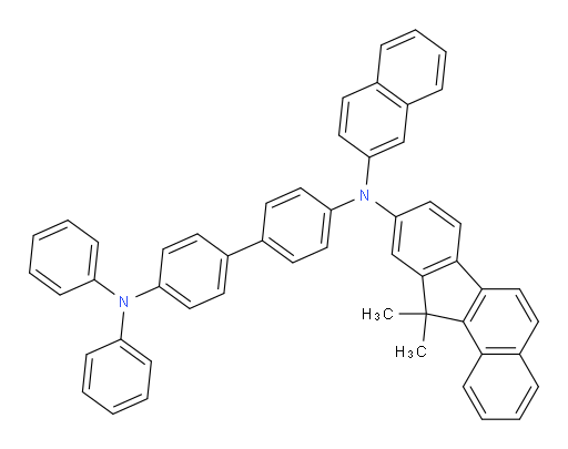 N4-(11,11-dimethyl-11H-benzo[a]fluoren-9-yl)-N4-(naphthalen-2-yl)-N4',N4'-diphenyl-[1,1'-biphenyl]-4,4'-diamine