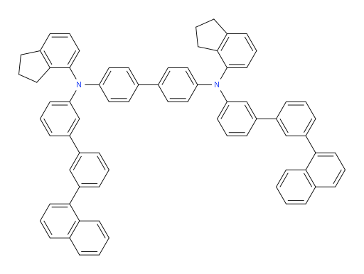 N4,N4'-bis(2,3-dihydro-1H-inden-4-yl)-N4,N4'-bis(3'-(naphthalen-1-yl)-[1,1'-biphenyl]-3-yl)-[1,1'-biphenyl]-4,4'-diamine