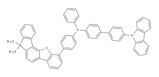 4'-(9H-carbazol-9-yl)-N-(4-(7,7-dimethyl-7H-fluoreno[4,3-b]benzofuran-1-yl)phenyl)-N-phenyl-[1,1'-biphenyl]-4-amine