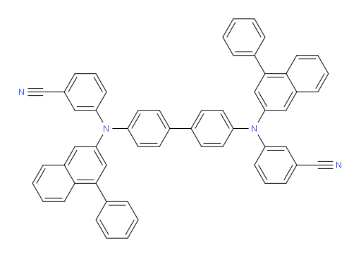3,3'-([1,1'-biphenyl]-4,4'-diylbis((4-phenylnaphthalen-2-yl)azanediyl))dibenzonitrile
