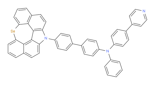 4'-(12H-6-selena-12-azaindeno[2,1,7,6-ghij]pleiaden-12-yl)-N-phenyl-N-(4-(pyridin-4-yl)phenyl)-[1,1'-biphenyl]-4-amine