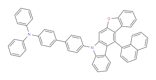 4'-(12-(naphthalen-1-yl)-7H-benzofuro[2,3-b]carbazol-7-yl)-N,N-diphenyl-[1,1'-biphenyl]-4-amine
