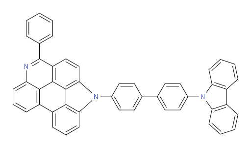 1-(4'-(9H-carbazol-9-yl)-[1,1'-biphenyl]-4-yl)-9-phenyl-1H-benzo[3,4]isoindolo[1,7,6,5-klmn]phenanthridine