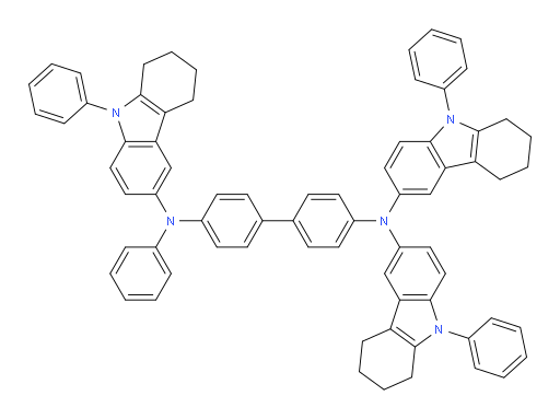 N4-phenyl-N4,N4',N4'-tris(9-phenyl-2,3,4,9-tetrahydro-1H-carbazol-6-yl)-[1,1'-biphenyl]-4,4'-diamine