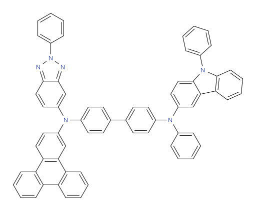 N4-phenyl-N4'-(2-phenyl-2H-benzo[d][1,2,3]triazol-5-yl)-N4-(9-phenyl-9H-carbazol-3-yl)-N4'-(triphenylen-2-yl)-[1,1'-biphenyl]-4,4'-diamine
