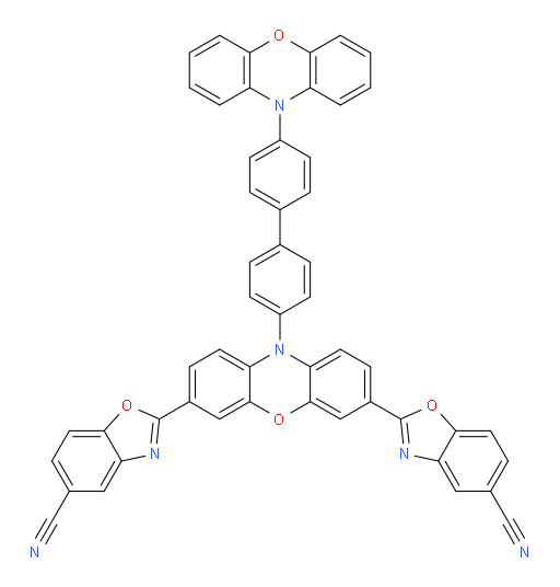 2,2'-(10-(4'-(10H-phenoxazin-10-yl)-[1,1'-biphenyl]-4-yl)-10H-phenoxazine-3,7-diyl)bis(benzo[d]oxazole-5-carbonitrile)