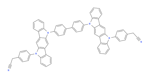 2,2'-((11,11'-([1,1'-biphenyl]-4,4'-diyl)bis(indolo[3,2-b]carbazole-11,5(11H)-diyl))bis(4,1-phenylene))diacetonitrile