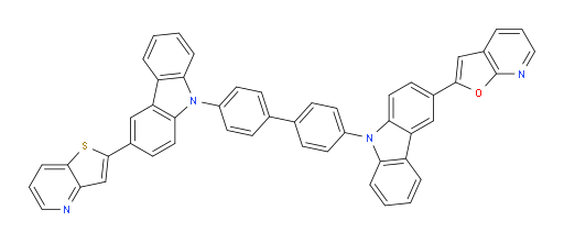 2-(9-(4'-(3-(thieno[3,2-b]pyridin-2-yl)-9H-carbazol-9-yl)-[1,1'-biphenyl]-4-yl)-9H-carbazol-3-yl)furo[2,3-b]pyridine