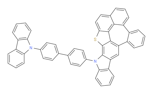 13-(4'-(9H-carbazol-9-yl)-[1,1'-biphenyl]-4-yl)-13H-14-thia-13-azabenzo[6,7]naphtho[2',1',8':3,4,5]azuleno[1,8-ab]fluorene