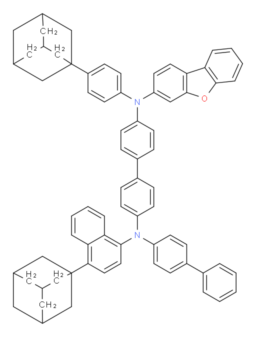 N4-([1,1'-biphenyl]-4-yl)-N4-(4-(adamantan-1-yl)naphthalen-1-yl)-N4'-(4-(adamantan-1-yl)phenyl)-N4'-(dibenzo[b,d]furan-3-yl)-[1,1'-biphenyl]-4,4'-diamine