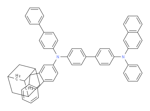 N4-([1,1'-biphenyl]-4-yl)-N4'-(naphthalen-2-yl)-N4'-phenyl-N4-(spiro[adamantane-2,9'-fluoren]-2'-yl)-[1,1'-biphenyl]-4,4'-diamine