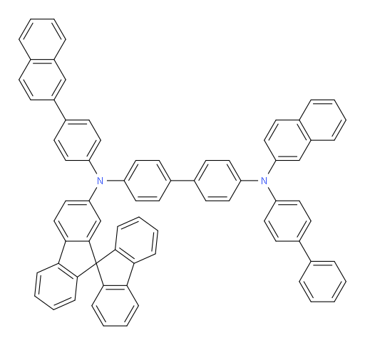 N4-(9,9'-spirobi[fluoren]-7-yl)-N4'-([1,1'-biphenyl]-4-yl)-N4'-(naphthalen-2-yl)-N4-(4-(naphthalen-2-yl)phenyl)-[1,1'-biphenyl]-4,4'-diamine