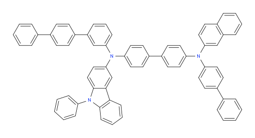 N4-([1,1'-biphenyl]-4-yl)-N4'-([1,1':4',1''-terphenyl]-3-yl)-N4-(naphthalen-2-yl)-N4'-(9-phenyl-9H-carbazol-3-yl)-[1,1'-biphenyl]-4,4'-diamine