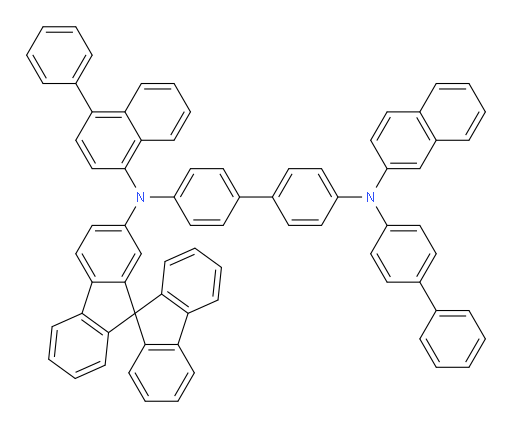 N4-(9,9'-spirobi[fluoren]-7-yl)-N4'-([1,1'-biphenyl]-4-yl)-N4'-(naphthalen-2-yl)-N4-(4-phenylnaphthalen-1-yl)-[1,1'-biphenyl]-4,4'-diamine