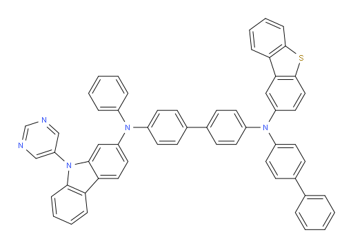 N4-([1,1'-biphenyl]-4-yl)-N4-(dibenzo[b,d]thiophen-2-yl)-N4'-phenyl-N4'-(9-(pyrimidin-5-yl)-9H-carbazol-2-yl)-[1,1'-biphenyl]-4,4'-diamine