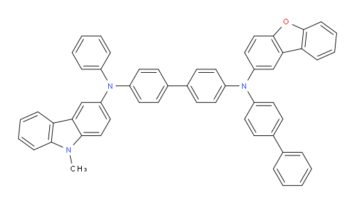 N4-([1,1'-biphenyl]-4-yl)-N4-(dibenzo[b,d]furan-2-yl)-N4'-(9-methyl-9H-carbazol-3-yl)-N4'-phenyl-[1,1'-biphenyl]-4,4'-diamine