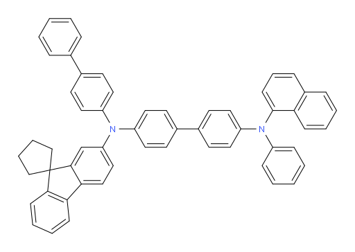 N4-([1,1'-biphenyl]-4-yl)-N4'-(naphthalen-1-yl)-N4'-phenyl-N4-(spiro[cyclopentane-1,9'-fluoren]-2'-yl)-[1,1'-biphenyl]-4,4'-diamine