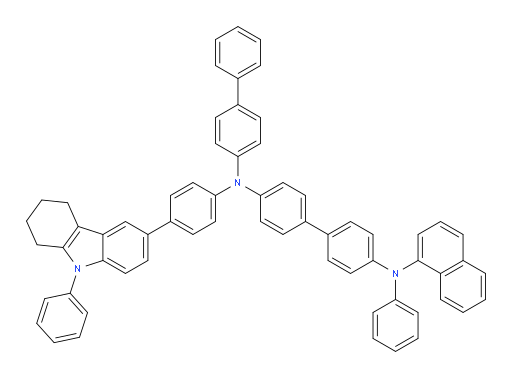 N4-([1,1'-biphenyl]-4-yl)-N4'-(naphthalen-1-yl)-N4'-phenyl-N4-(4-(9-phenyl-2,3,4,9-tetrahydro-1H-carbazol-6-yl)phenyl)-[1,1'-biphenyl]-4,4'-diamine