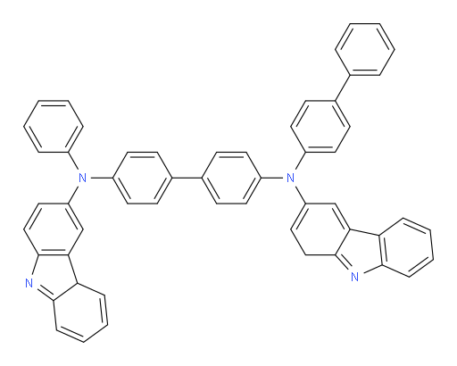 N4-([1,1'-biphenyl]-4-yl)-N4-(1H-carbazol-3-yl)-N4'-(4aH-carbazol-6-yl)-N4'-phenyl-[1,1'-biphenyl]-4,4'-diamine