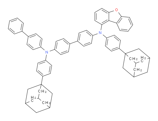 N4-([1,1'-biphenyl]-4-yl)-N4,N4'-bis(4-(adamantan-1-yl)phenyl)-N4'-(dibenzo[b,d]furan-1-yl)-[1,1'-biphenyl]-4,4'-diamine