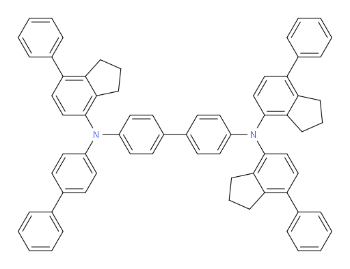 N4-([1,1'-biphenyl]-4-yl)-N4,N4',N4'-tris(7-phenyl-2,3-dihydro-1H-inden-4-yl)-[1,1'-biphenyl]-4,4'-diamine